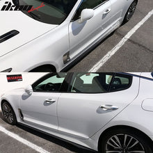 Load image into Gallery viewer, 2018-2021 Kia Stinger Flat Bottom Line Lip Carbon Side Skirt Extension