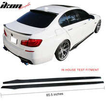 Load image into Gallery viewer, Universal 85.5" Flat Bottom Line Lip Carbon CF Side Skirt Extension