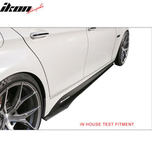 Load image into Gallery viewer, Universal 85.5" Flat Bottom Line Lip Carbon CF Side Skirt Extension