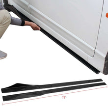 Load image into Gallery viewer, Universal 75 Inch Side Skirt Extension Splitter Carbon Fiber CF