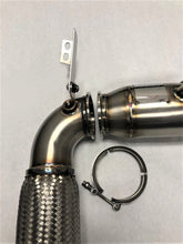 Load image into Gallery viewer, Sports Series 4" High Flow Catted Downpipe for the 2015+ Mini Cooper S, Clubman, Cabrio and Countryman EU/Asia Spec &amp; Cooper JCW all region (4 Cylinder) Engine