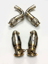 Load image into Gallery viewer, Sports Series High Flow Catted Downpipe for 2019-23 X5M/X6M S63M Engine