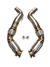 Load image into Gallery viewer, B58C Engine (F Chassis) with OPF 200 CEL Catted Downpipes - Brushed Finish (BM-EXH034SCAT)