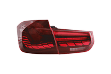 Load image into Gallery viewer, BMW 3-Series 6th Gen F30 F35 F80 GTS Style -Red or Smoked- OLED Dynamic Tail Lights (2012-2019)