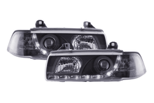 Load image into Gallery viewer, BMW 3-series E36 Coupe Black LED Headlights with Daytime Running Lights (1992-1999)