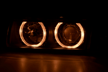 Load image into Gallery viewer, BMW 3 Series E36 Sedan Black Angel Eyes LED Headlights (1992 - 1998)