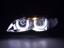 Load image into Gallery viewer, BMW 3-series E46 Sedan/Touring Chrome U Eye Headlights (2002-2005)