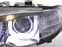 Load image into Gallery viewer, BMW 3-series E46 Sedan/Touring Chrome U Eye Headlights (2002-2005)