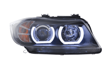 Load image into Gallery viewer, BMW 3 Series E90 /E91 Black LED U BAR Headlights (2005 - 2012)