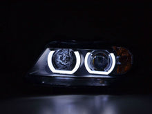 Load image into Gallery viewer, BMW 3 Series E90 /E91 Black LED U BAR Headlights (2005 - 2012)
