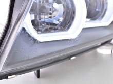 Load image into Gallery viewer, BMW 3 Series E90 /E91 Black LED U BAR Headlights (2005 - 2012)