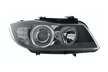Load image into Gallery viewer, BMW 3-Series (E90 Sedan / E91 Touring) Black Angel Eyes Headlights (2005-2008)