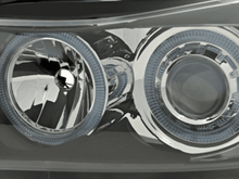 Load image into Gallery viewer, BMW 3-Series (E90 Sedan / E91 Touring) Black Angel Eyes Headlights (2005-2008)