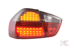 Load image into Gallery viewer, BMW 3-series E90 Sedan Red/Smoke Euro LED Taillights Set (2005-2008)