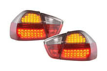 Load image into Gallery viewer, BMW 3-series E90 Sedan Red/Smoke Euro LED Taillights Set (2005-2008)