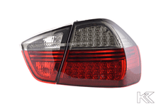 Load image into Gallery viewer, BMW 3-series E90 Sedan Red/Smoke Euro LED Taillights Set (2005-2008)