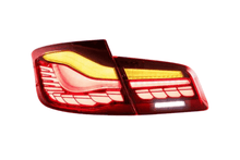 Load image into Gallery viewer, BMW 5-Series F10 F18 M5 6th Gen GTS Style -Red or Smoked- OLED Dynamic LED Tail Lights (2011-2017)