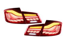 Load image into Gallery viewer, BMW 5-Series F10 F18 M5 6th Gen GTS Style -Red or Smoked- OLED Dynamic LED Tail Lights (2011-2017)