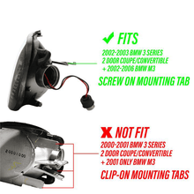 Load image into Gallery viewer, BMW E46 2D/Cabrio Crystal Clear Screw On LED Corner Lights (2002-2003)
