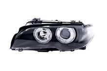 Load image into Gallery viewer, BMW E46 3-Series Coupe Black OE+ Angel Eyes Headlights - (2002-2005)
