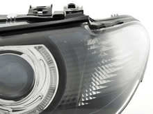 Load image into Gallery viewer, BMW E46 3-Series Coupe Black OE+ Angel Eyes Headlights - (2002-2005)