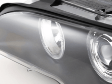 Load image into Gallery viewer, BMW E46 3-Series Coupe Black OE+ Angel Eyes Headlights - (2002-2005)