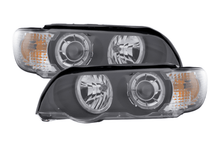 Load image into Gallery viewer, BMW E53 X5 Black OE+ Angel Eye Headlights - (2000-2003)
