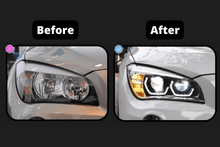 Load image into Gallery viewer, BMW E84 X1 Modern Style Angel Eye HID Bi-Xenon Headlights (2010 - 2015)