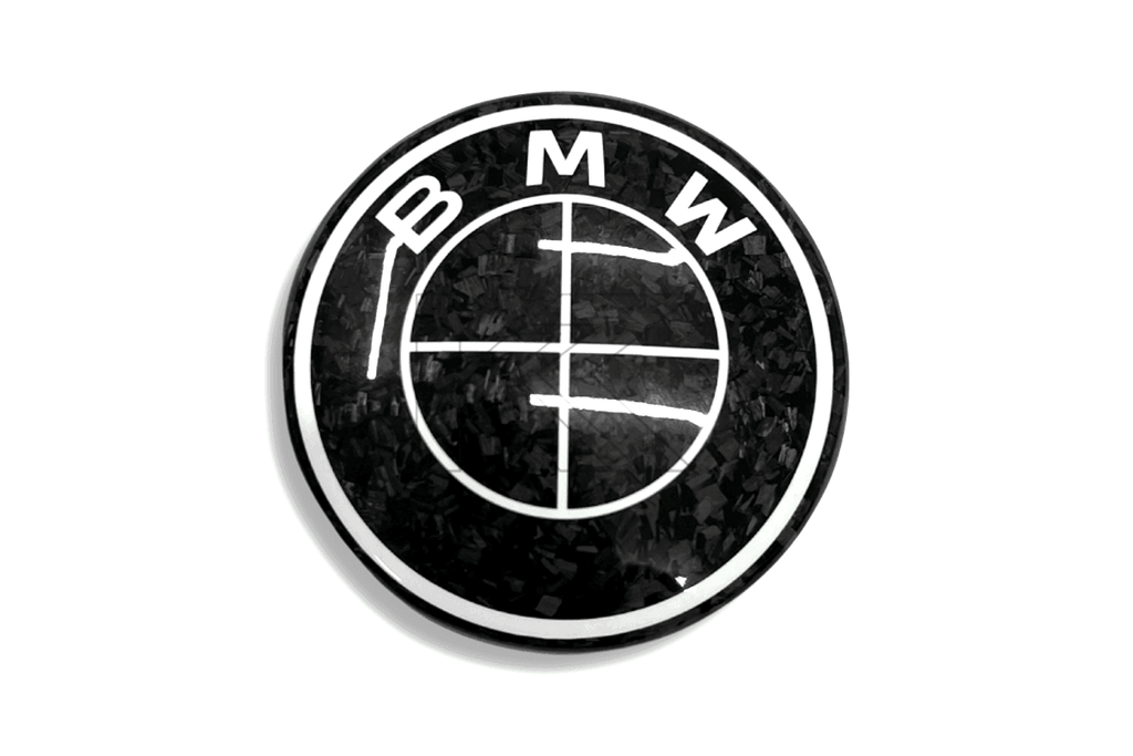 BMW Roundel Emblem Covers - Forged Carbon Fiber Style Emblem