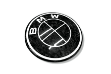 Load image into Gallery viewer, BMW Roundel Emblem Covers - Forged Carbon Fiber Style Emblem