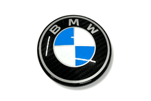 Load image into Gallery viewer, BMW Roundel Emblem Covers - OEM Style Carbon Fiber Emblem