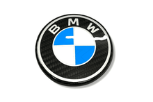 Load image into Gallery viewer, BMW Roundel Emblem Covers - OEM Style Carbon Fiber Emblem
