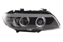 Load image into Gallery viewer, BMW X5 E53 Xenon Black Angel Eye LED Headlights (2003-2006)