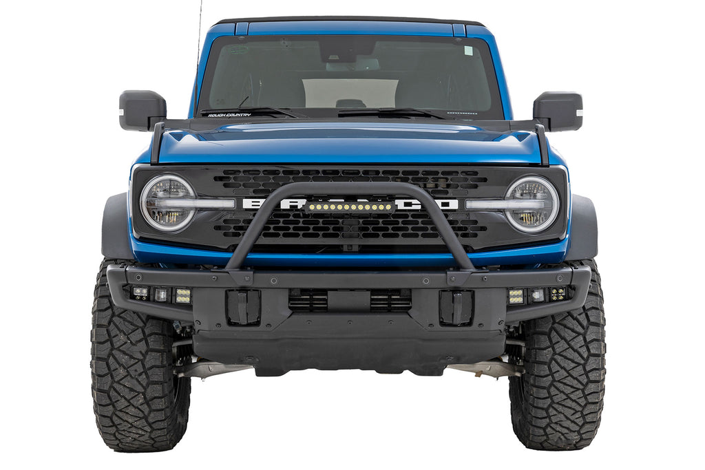 Safari Bar | 12" LED Light Bar | Black | DRL | Single Row | OE Modular Steel | Ford Bronco (21-26)