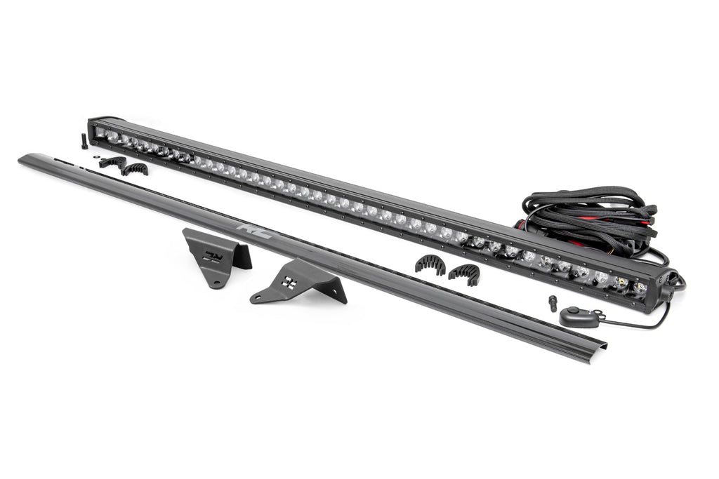 LED Light Kit | Upper Windshield | 40" Black Single Row | Ford Bronco (21-26)