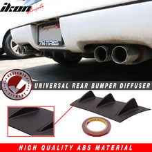 Load image into Gallery viewer, Universal 14" x 6" Ikon Style Matte Black Rear Bumper Lip Diffuser ABS