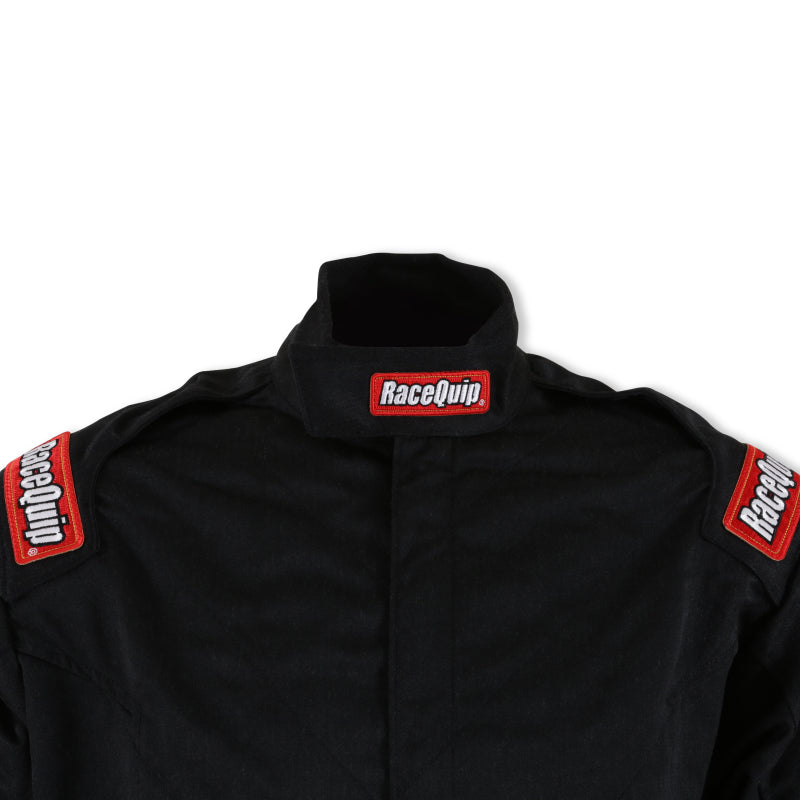 RaceQuip Black Chevron-5 Jacket SFI-5 - Small