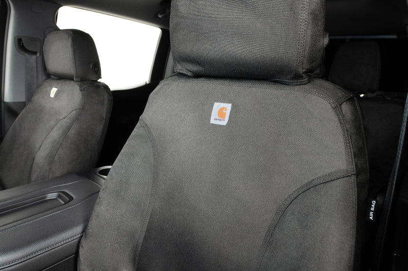 Covercraft 15-22 Chevrolet Colorado Carhartt Super Dux SeatSaver Frt Row Custom Seat Cover - Gravel