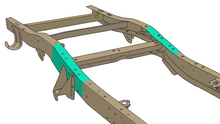 Load image into Gallery viewer, Rust Buster 73-87 Chevy K10/K20 Leaf Spring Frame Repair Kit - Left
