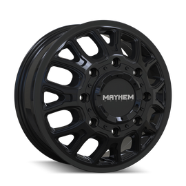 Mayhem Cogent Dually 8107D 17x6.5 8-200 BP 125mm Offset 142mm Bore Gloss Black
