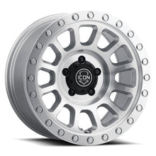 Load image into Gallery viewer, ICON Hulse 18x9 8x6.5 12mm Offset 5.5in BS Silver Machined