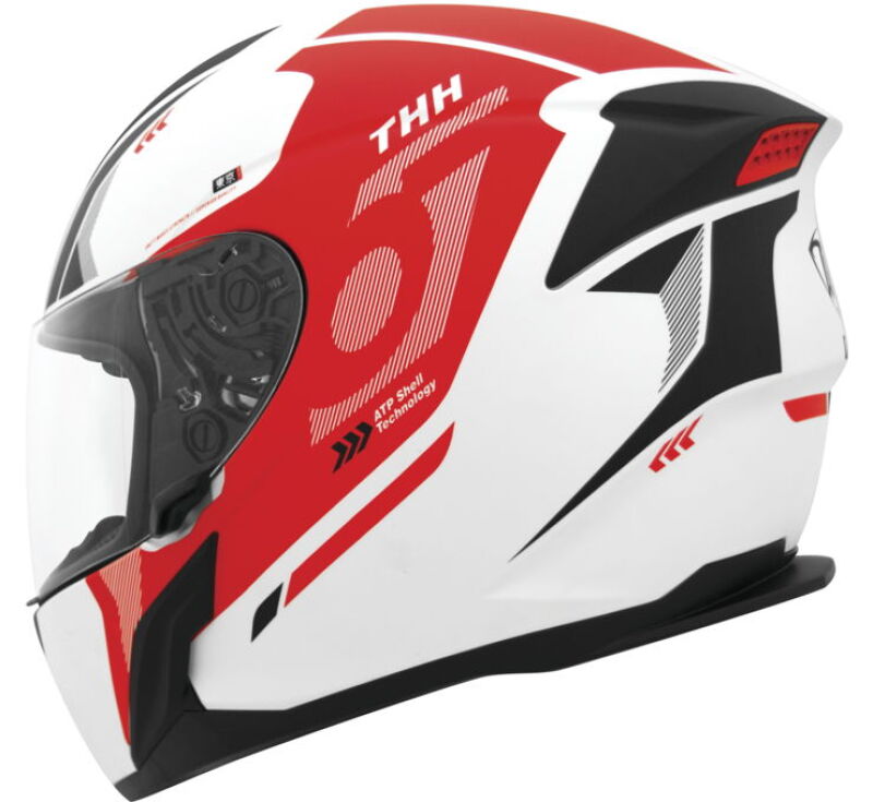 THH Helmets T810S Hayate Pearl White/Red - XS