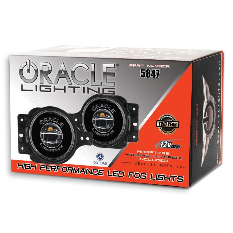 Oracle Jeep Wrangler JL/Gladiator JT Sport High Performance W LED Fog Lights - No Halo NO RETURNS