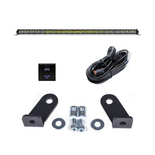 Load image into Gallery viewer, Cali Raised 40in Cutout Prinsu Roof Rack 42in Led Light &amp; Bracket Kit w/ Square Blue Backlit Switch