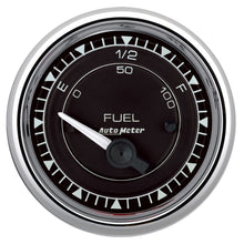 Load image into Gallery viewer, AutoMeter Chrono 2-1/16in 0E 0-90 Ohm Electric Fuel Level Gauge - Chrome