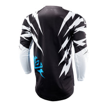 Load image into Gallery viewer, Answer 26 LE Syncron Rizz Vented Jersey Black/White/Cyan - XS