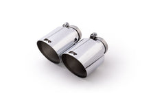 Load image into Gallery viewer, Remus Stainless Steel 115mm Angled Engraved Chrome Tail Pipe Set (Pair)