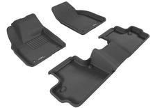 Load image into Gallery viewer, 3D MAXpider 2007-2013 Volvo C30 Kagu 1st &amp; 2nd Row Floormats - Black