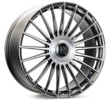 Vossen HF-8 24x10 / 5x130 BP / ET15 / 84.1 CB / Deep - EMC Polished / Brushed Wheel