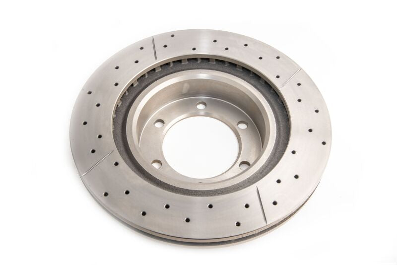 DBA 09/02+ Toyota Landcruiser 17in Wheel Front Drilled & Slotted Street Series Rotor